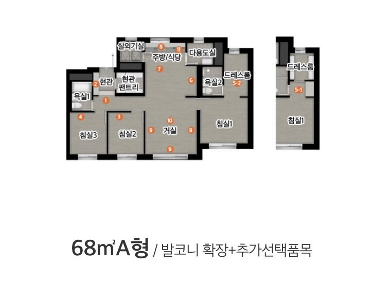 68A 타입 평면도